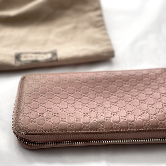 GUCCI - Micro Guccissima Zip Around Continental Wallet - Picture 15 of 16